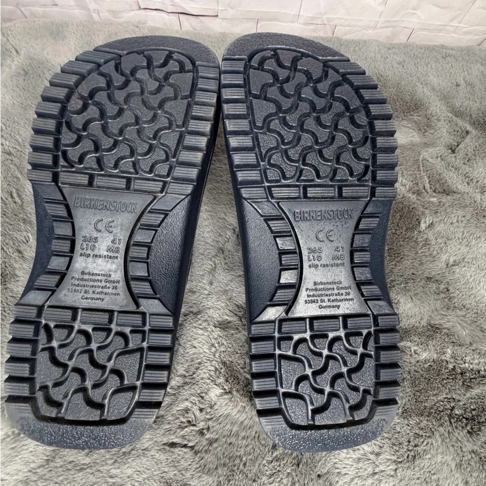 Birkenstock Navy Blue Slip-On Clogs - Picture 5 of 6